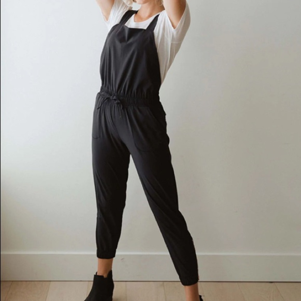 BLACK CLASSIC OVERALL JUMPSUIT ALBION FIT